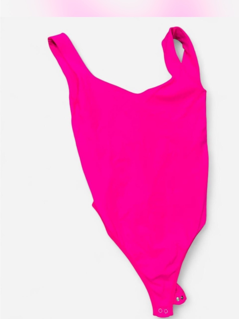 Intimately Free People Clean Lines Seamless Bodysuit Hot Pink XS/S